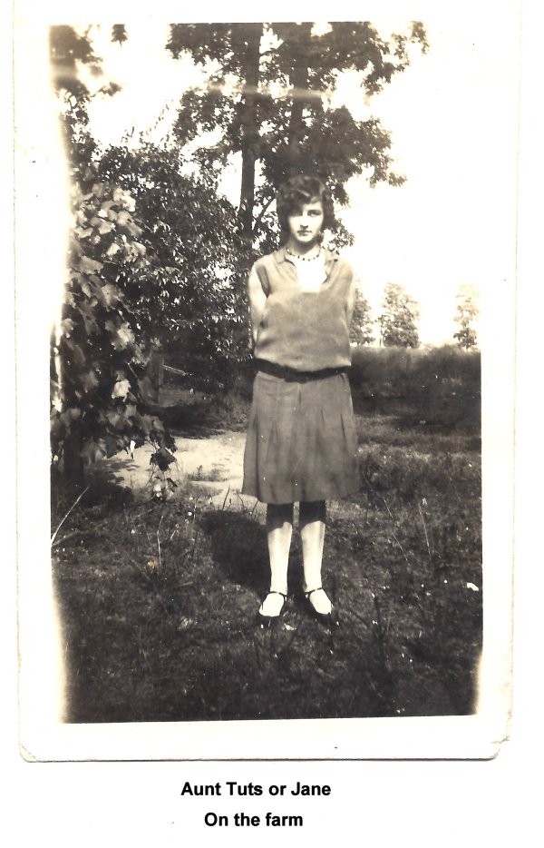 Aunt Tuts or Jane on the farm