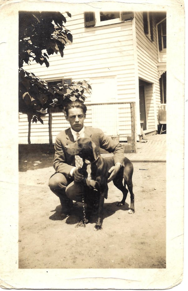 Francis Bennett on the farm in Colts Neck
